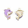 Alloy Enamel Pendants ENAM-S130-24E-3
