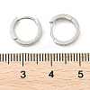 Clear Cubic Zirconia Star Hoop Earrings EJEW-K093-22P-3