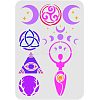 Large Plastic Reusable Drawing Painting Stencils Templates DIY-WH0202-156-1