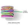 25M Segment Dyed Round Elastic Cord EW-YW0001-13-3