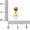 304 Stainless Steel Rhinestone Charms STAS-M109-05G-4