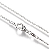 Brass Round Snake Chain Fine Necklace Making NJEW-BB10854-18P-1