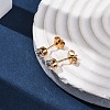 304 Stainless Steel Micro Pave Clear Cubic Zirconia Stud Earrings EJEW-P299-01C-G-3