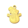 Christmas Theme 201 Stainless Steel Charms STAS-Q015-13G-03-1