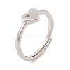 Brass Micro Pave Cubic Zirconia Adjustable Finger Rings for Women RJEW-U032-05P-4