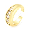 Brass Open Cuff Rings RJEW-Q781-08G-1