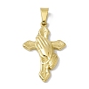PVD Vacuum Plating 304 Stainless Steel Pendants STAS-A062-34G-1