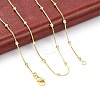 Brass Satellite Chains Necklace for Women X-NJEW-P265-05G-1