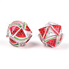 Fruit Round Resin Beads RESI-T059-03E-2