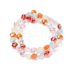 Electroplated Glass Beads Strands EGLA-P067-04A-01-2
