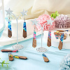 12Pcs 6 Colors Resin and Walnut Pendants FIND-TA0006-36D-8