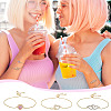 3Pcs 3 Styles Brass Slider Bracelet Sets BJEW-GA00001-5