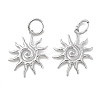 304 Stainless Steel Sun Hoop Earrings LS-EJEW-M073-01P-2