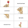 4Pcs 2 Style Brass Micro Pave Cubic Zirconia Charms KK-HY0003-14-5