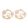 Eco-Friendly Alloy Enamel Pendants LS-ENAM-T011-60-NR-2