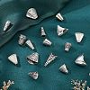  50Pcs 10 Style Tibetan Style Alloy Bead Cone & Caps FIND-NB0003-16-5