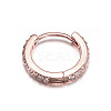 Brass Micro Pave Clear Cubic Zirconia Hoop Cartilage Earrings WG0AF68-07-2