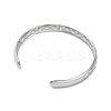 304 Stainless Steel Cuff Bangles for Women BJEW-G729-03P-3