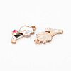 Alloy Enamel Pendants ENAM-N054-68A-NR-3