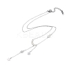 304 Stainless Steel with Polymer Clay Rhinestone Necklaces NJEW-G081-09P-2