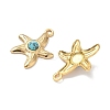 Dyed Synthetic Turquoise Sea Animal Pendants STAS-H483-33A-G-2