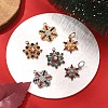 6Pcs 6 Styles Rack Plating Alloy Rhinestone Pendants FIND-YW0005-63-4