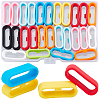 36Pcs 9 Colors Silicone Replacement Watch Band Strap Loops SIL-GF0001-10-1