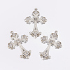 Alloy Rhinestone Cross Big Pendants LS-ALRI-1475-S-NR-1