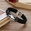 Leather Cord Braided Bracelets LS-PW-WG19457-02-1