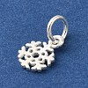 925 Sterling Silver Snowflake Charms with Jump Rings FIND-U013-01S-2
