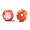 Opaque Acrylic Beads ACRC-N002-02-05-1