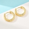 Brass Hoop Earrings EJEW-D348-22G-4