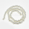 Electroplate Non-magnetic Synthetic Hematite Beads Strands G-Q465-38S-2