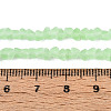 Frosted Transparent Glass Beads Strands GLAA-N016-4mm-07-4