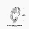 201 Stainless Steel Cuff Open Rings FS-WG76F01-20-1