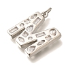 Brass Micro Pave Clear Cubic Zirconia Pendants KK-G521-01P-M-2