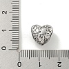 304 Stainless Steel Rhinestone European Beads STAS-U005-07P-3