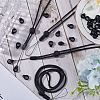 36Pcs Silicone Rings with 6Pcs Polyester Necklace Lanyard Anti-Loss Pendant Holder DIY-GF0008-08B-4
