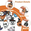 26Pcs 13 Styles Halloween Theme Spray Painted Alloy Enamel Pendants ENAM-FS0002-09-2