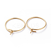 316 Surgical Stainless Steel Hoop Earrings Findings STAS-K146-039-20mm-G-2