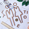 Acrylic Bathroom Door Public Signs Set DIY-WH0430-113A-3