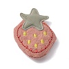 Cute Strawberry/Bowknot/Ice-cream/Flower Polyester & Cotton Hair Clips Set OHAR-WH0021-27-2