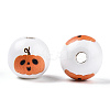 Halloween Theme Wood European Beads WOOD-N016-04A-2