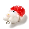 Cute Opaque Resin Pendants LS-RESI-L038-08P-04-3