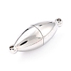 Tarnish Resistant 304 Stainless Steel Magnetic Clasps with Loops STAS-M290-06A-P-2