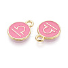 Alloy and Enamel Charms ENAM-T021-28F-2