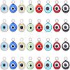 Handmade Lampwork Charms STAS-FH0001-22P-1