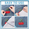 20Pcs 20 Styles Fruits Computerized Embroidery Cloth Iron on/Sew on Patches PATC-AR0001-18-3