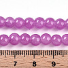 Baking Paint Imitation Jade Glass Round Bead Strands DGLA-Q021-6mm-23-4