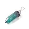 Natural Fluorite Double Terminated Pointed Pendants G-E364-A10-3